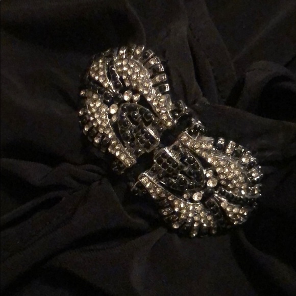 Black Cocktail Dress Cold Shoulder - Picture 8 of 9